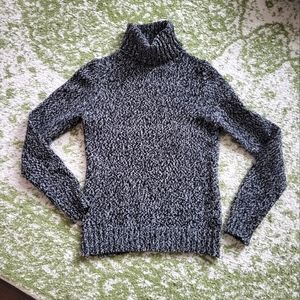 Boden wool blend black turtleneck sweater small